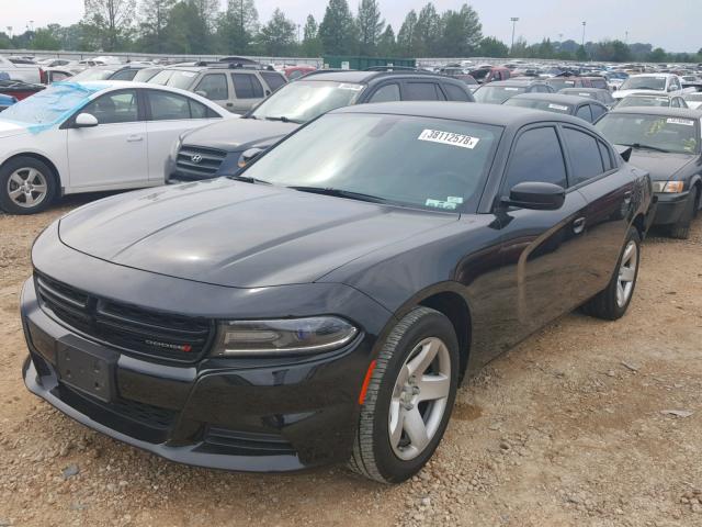 2C3CDXAG0GH205737 - 2016 DODGE CHARGER PO BLACK photo 2