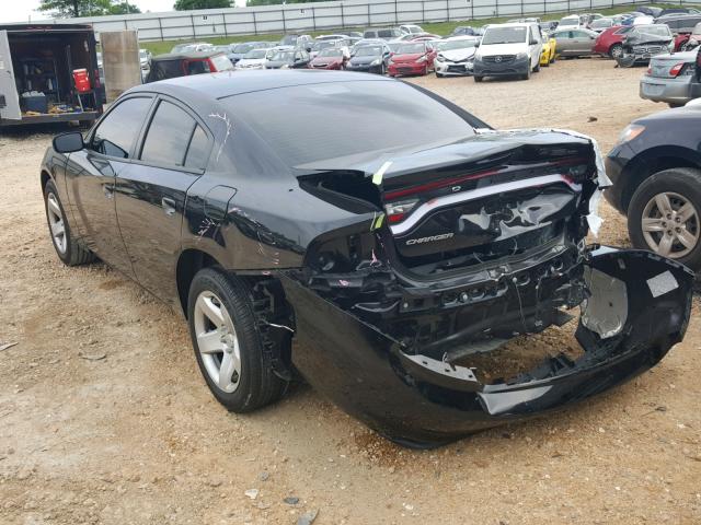 2C3CDXAG0GH205737 - 2016 DODGE CHARGER PO BLACK photo 3