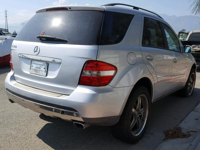 4JGBB75E96A082616 - 2006 MERCEDES-BENZ ML 500 SILVER photo 4