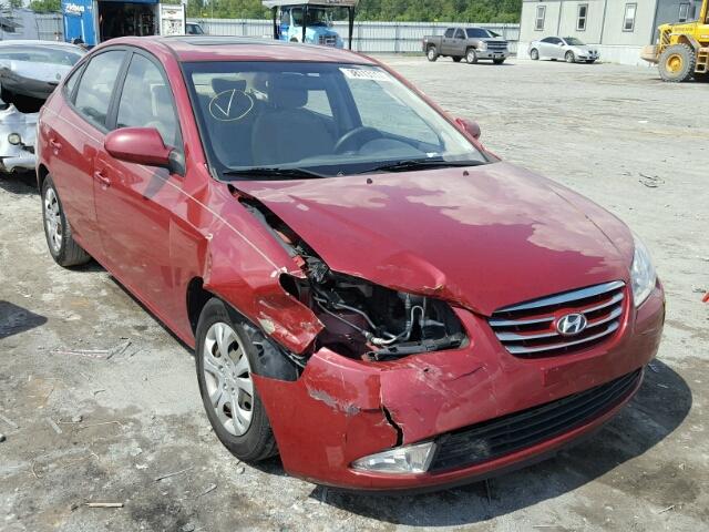 KMHDU4ADXAU146667 - 2010 HYUNDAI ELANTRA BL RED photo 9