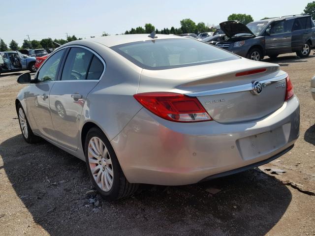 W04GS5EC2B1012778 - 2011 BUICK REGAL CXL SILVER photo 3