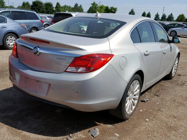 W04GS5EC2B1012778 - 2011 BUICK REGAL CXL SILVER photo 4