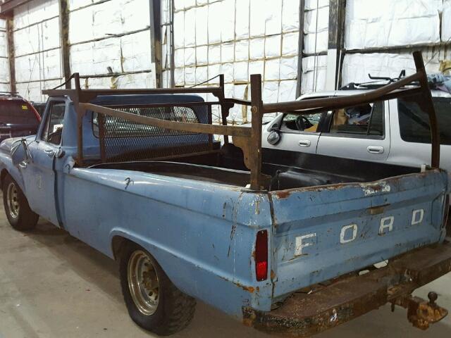 F25YN760270 - 1966 FORD F 250 BLUE photo 3