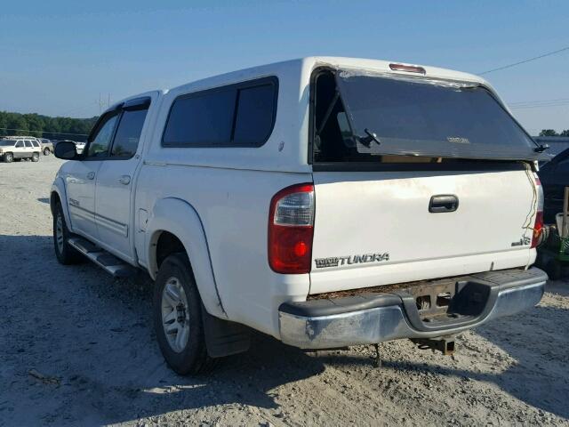 5TBET341X6S559393 - 2006 TOYOTA TUNDRA DOU WHITE photo 3