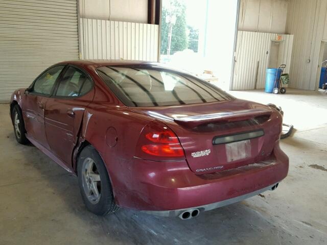 2G2WP522641204592 - 2004 PONTIAC GRAND PRIX MAROON photo 3