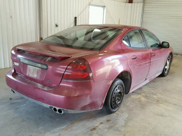2G2WP522641204592 - 2004 PONTIAC GRAND PRIX MAROON photo 4
