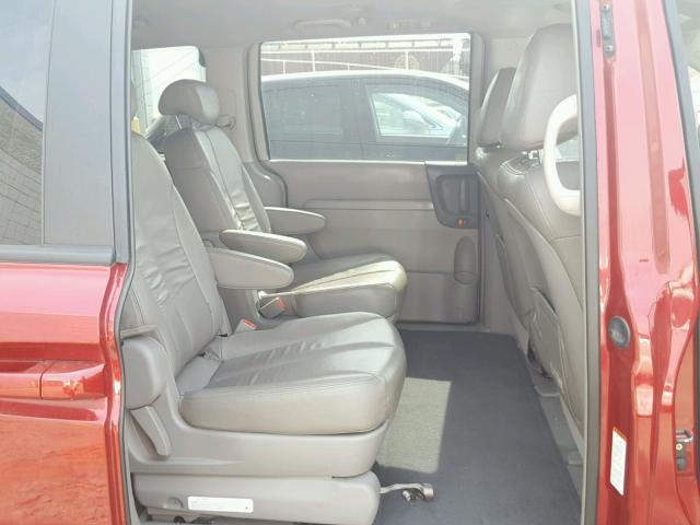 KNDMB233076175210 - 2007 KIA SEDONA EX RED photo 6