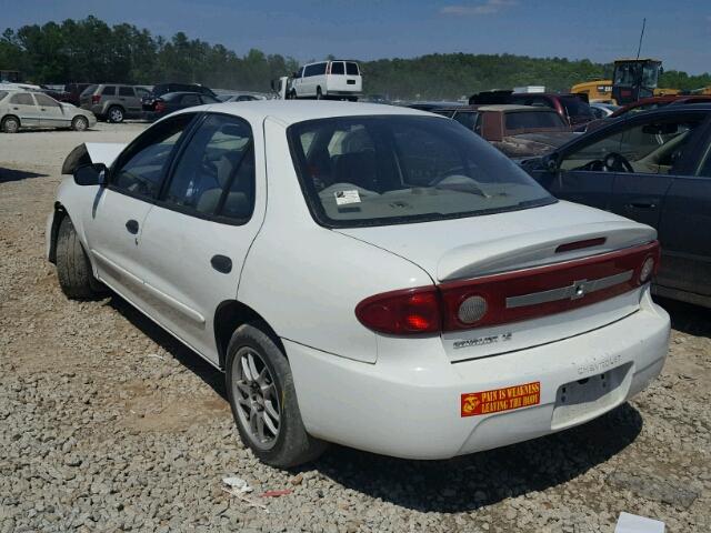 1G1JF52F837181841 - 2003 CHEVROLET CAVALIER L WHITE photo 3