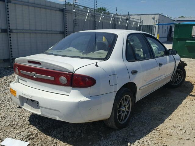 1G1JF52F837181841 - 2003 CHEVROLET CAVALIER L WHITE photo 4