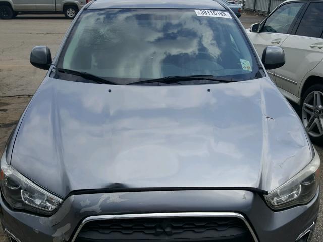 4A4AP3AU9EE026702 - 2014 MITSUBISHI OUTLANDER GRAY photo 7