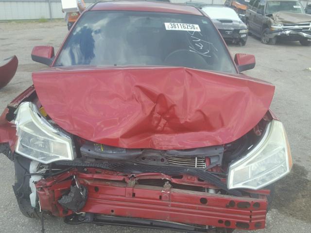 1FAHP36N39W122631 - 2009 FORD FOCUS SES RED photo 7