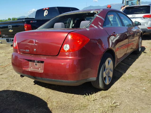 1G2ZG57B594119356 - 2009 PONTIAC G6 MAROON photo 4