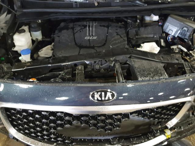 KNDMC5C1XH6273207 - 2017 KIA SEDONA EX BLUE photo 7