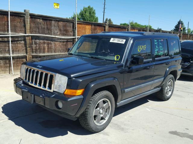 1J8HG48K68C207832 - 2008 JEEP COMMANDER შავი ფოტო 2