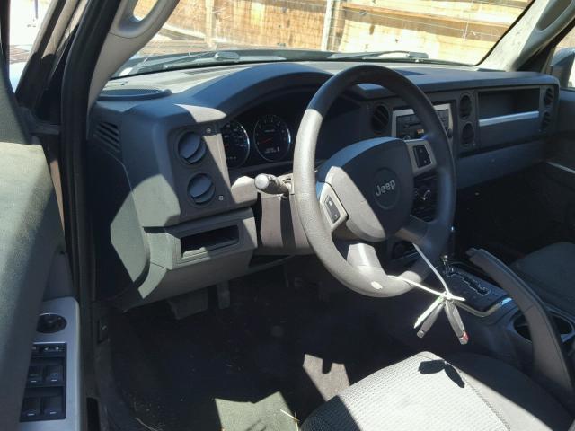 1J8HG48K68C207832 - 2008 JEEP COMMANDER შავი ფოტო 9