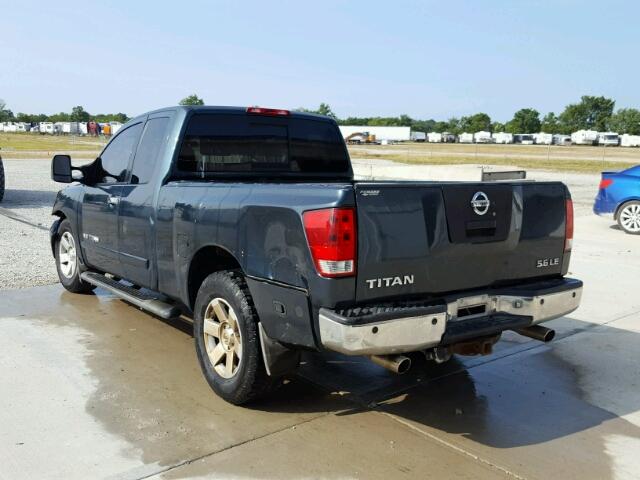 1N6BA06A35N521775 - 2005 NISSAN TITAN XE GREEN photo 3