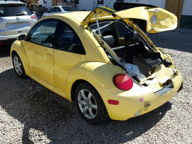 3VWCD31C74M415182 - 2004 VOLKSWAGEN NEW BEETLE ყვითელი ფოტო 3