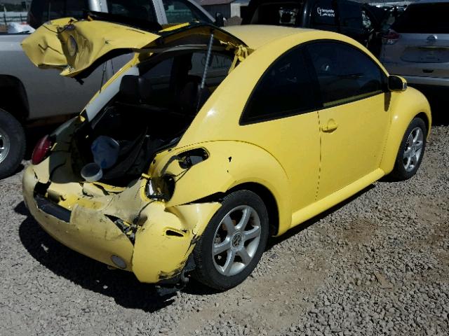 3VWCD31C74M415182 - 2004 VOLKSWAGEN NEW BEETLE ყვითელი ფოტო 4