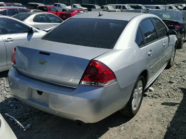 2G1WG5E31C1140310 - 2012 CHEVROLET IMPALA LT SILVER photo 4