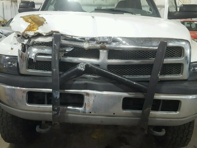 1B7KF23651J615268 - 2001 DODGE RAM 2500 WHITE photo 7