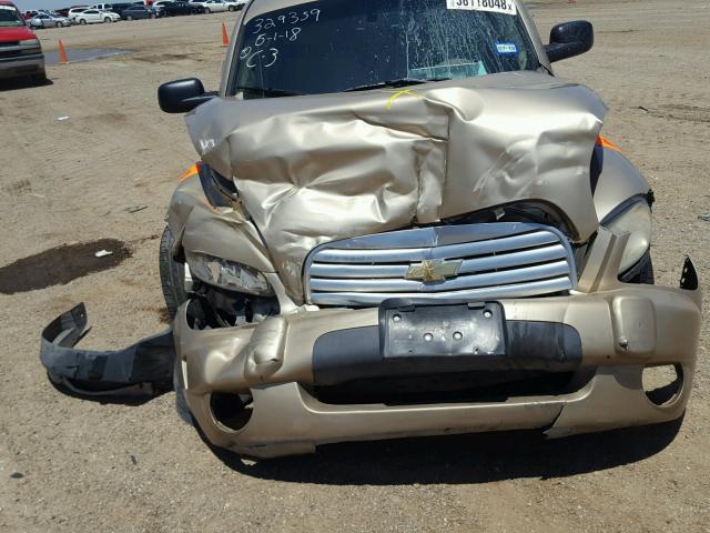 3GNDA13D87S599890 - 2007 CHEVROLET HHR LS GOLD photo 9