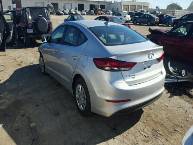 5NPD74LF5HH113235 - 2017 HYUNDAI ELANTRA SE SILVER photo 3