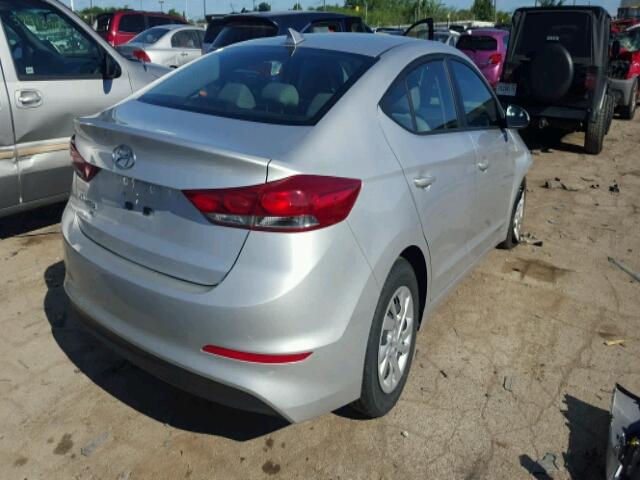 5NPD74LF5HH113235 - 2017 HYUNDAI ELANTRA SE SILVER photo 4