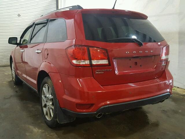 3C4PDDDG1DT612427 - 2013 DODGE JOURNEY CR RED photo 3