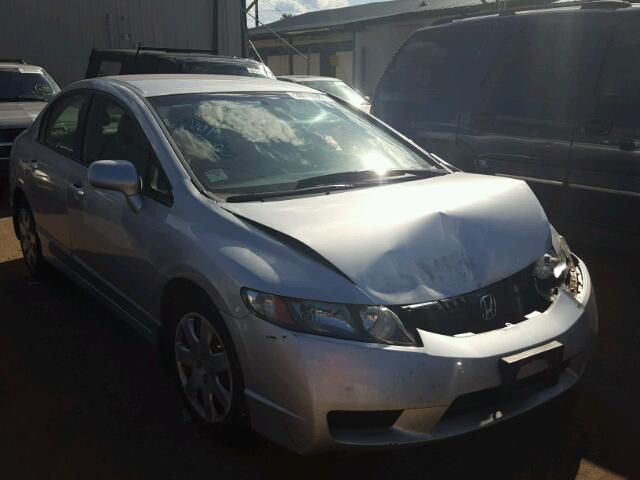 19XFA16559E044886 - 2009 HONDA CIVIC LX SILVER photo 1