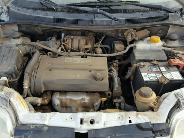 KL1TD66616B560596 - 2006 CHEVROLET AVEO BASE Biały zdjęcie 7