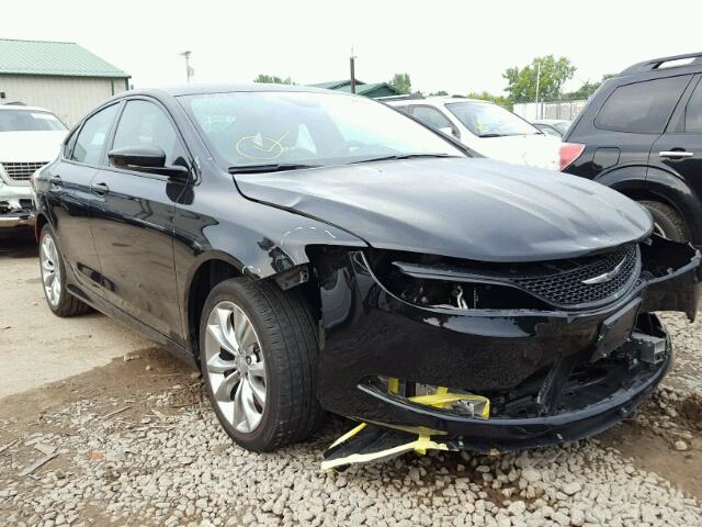 1C3CCCBG9FN528667 - 2015 CHRYSLER 200 BLACK photo 1