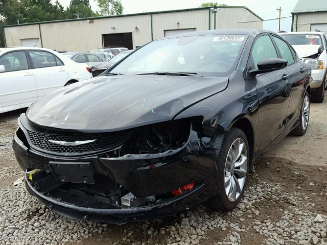 1C3CCCBG9FN528667 - 2015 CHRYSLER 200 BLACK photo 2