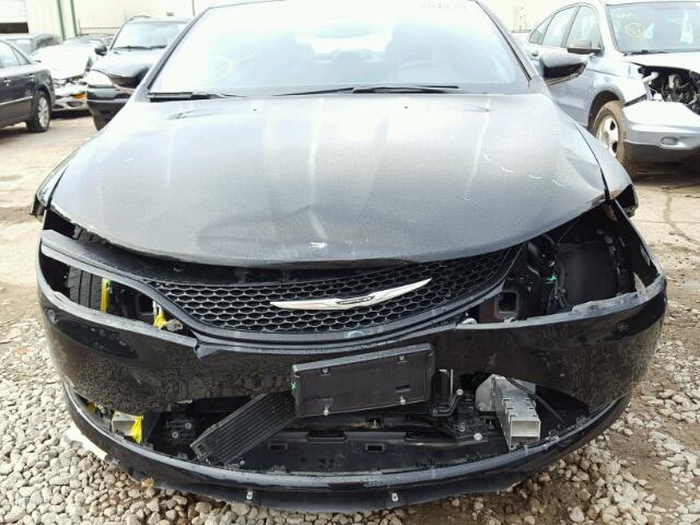 1C3CCCBG9FN528667 - 2015 CHRYSLER 200 BLACK photo 9