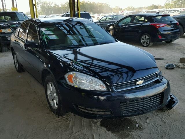 2G1WT58K379410689 - 2007 CHEVROLET IMPALA LT BLACK photo 1