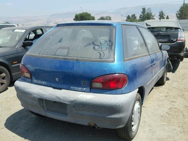 2S2AB21H6Y6601338 - 2000 SUZUKI SWIFT BASE BLUE photo 4