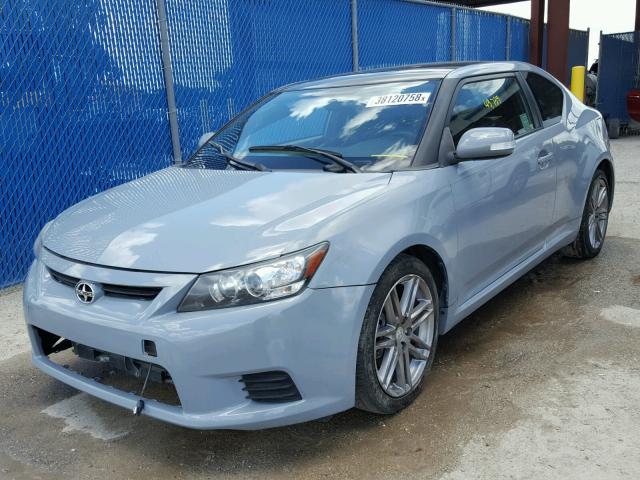 JTKJF5C71C3039006 - 2012 TOYOTA SCION TC SILVER photo 2