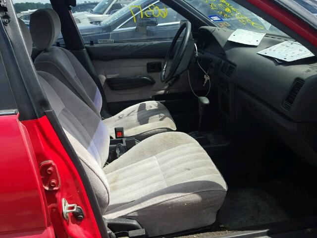 1Y1SK5466LZ135168 - 1990 GEO PRIZM BASE წითელი ფოტო 5