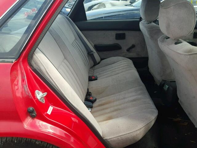 1Y1SK5466LZ135168 - 1990 GEO PRIZM BASE წითელი ფოტო 6