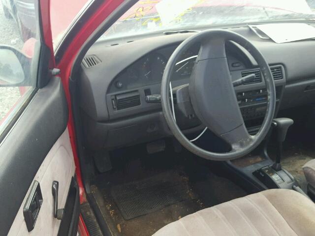 1Y1SK5466LZ135168 - 1990 GEO PRIZM BASE წითელი ფოტო 9