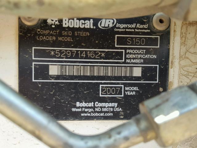 529714162 - 2007 BOBCAT S150 WHITE photo 10