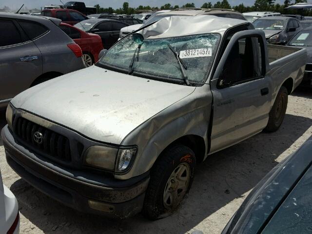 5TENL42N21Z849657 - 2001 TOYOTA TACOMA SILVER photo 2