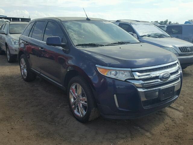 2FMDK4KC1BBA34326 - 2011 FORD EDGE BLUE photo 1