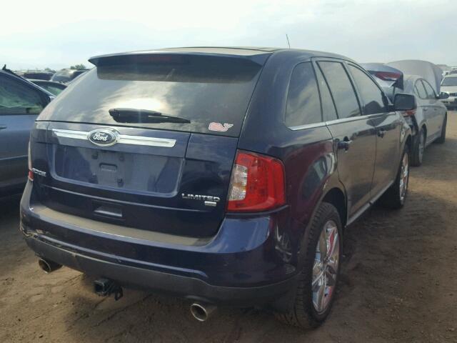 2FMDK4KC1BBA34326 - 2011 FORD EDGE Mavi fotoğraf 4