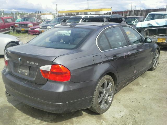 WBAVD33546KL53211 - 2006 BMW 330 XI GRAY photo 4