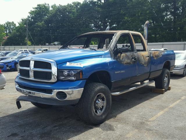 3D7KU28CX4G178013 - 2004 DODGE RAM 2500 S BLUE photo 2