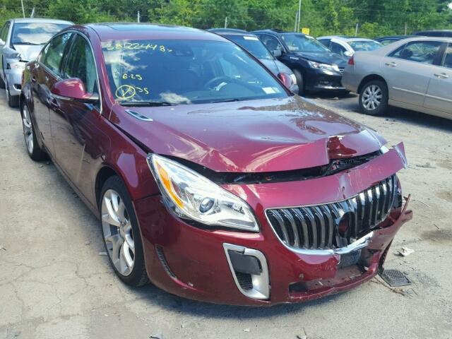 2G4GV5GX2G9164166 - 2016 BUICK REGAL GS MAROON photo 1