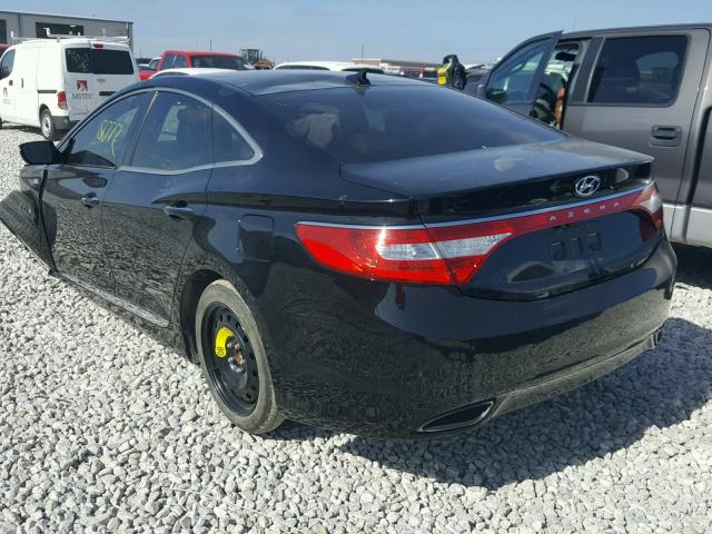 KMHFG4JG4DA231553 - 2013 HYUNDAI AZERA BLACK photo 3