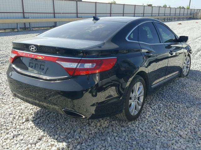 KMHFG4JG4DA231553 - 2013 HYUNDAI AZERA BLACK photo 4