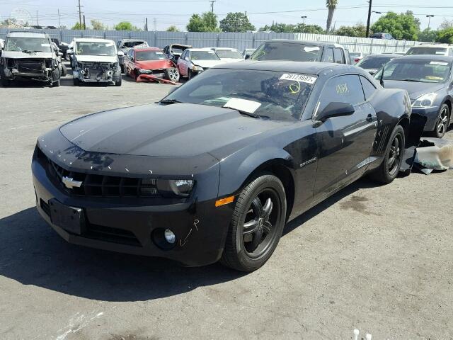 2G1FB1ED7B9117131 - 2011 CHEVROLET CAMARO BLACK photo 2