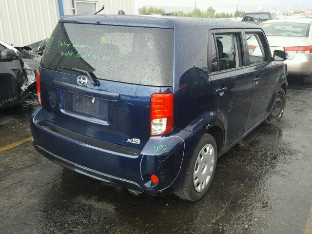 JTLZE4FE0EJ056321 - 2014 TOYOTA SCION XB BLUE photo 4